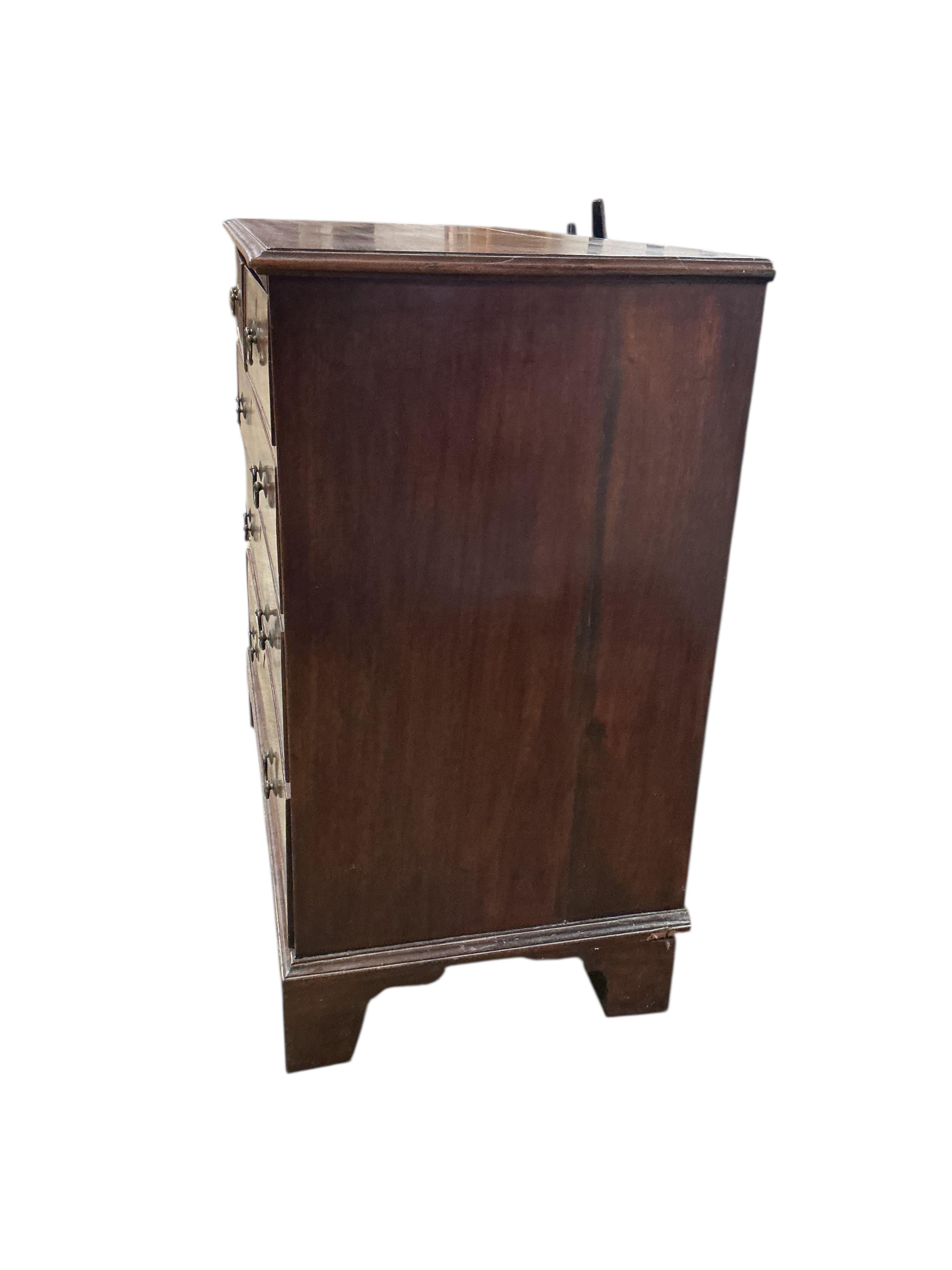 A George III mahogany chest, width 109cm, depth 56cm, height 103cm